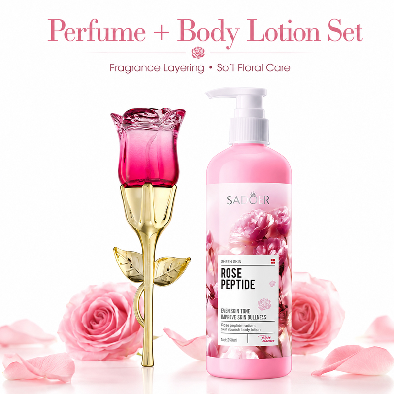 Perfume Fragrance Moisturizer - Zestaw perfum i balsamu do ciała
