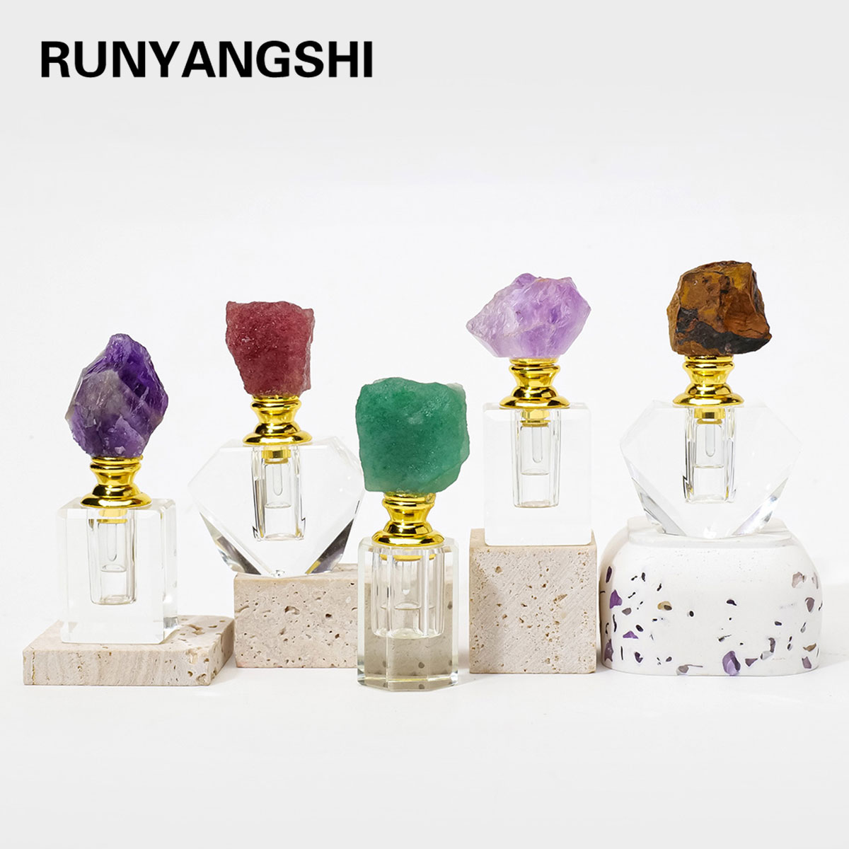 Perfume Fragrance Ingredients - 1 szt. Naturalny Ametyst Kryształowy Klaster