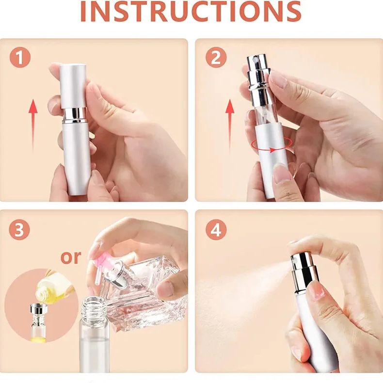 4 szt. + 4 akcesoria 5 ml prze – Fragrance Atomizer Pump recenzja i cena